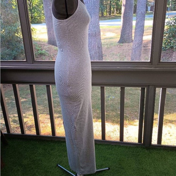 Skims Ribbed Gray Maxi Dress - XS - Picture 2 of 13